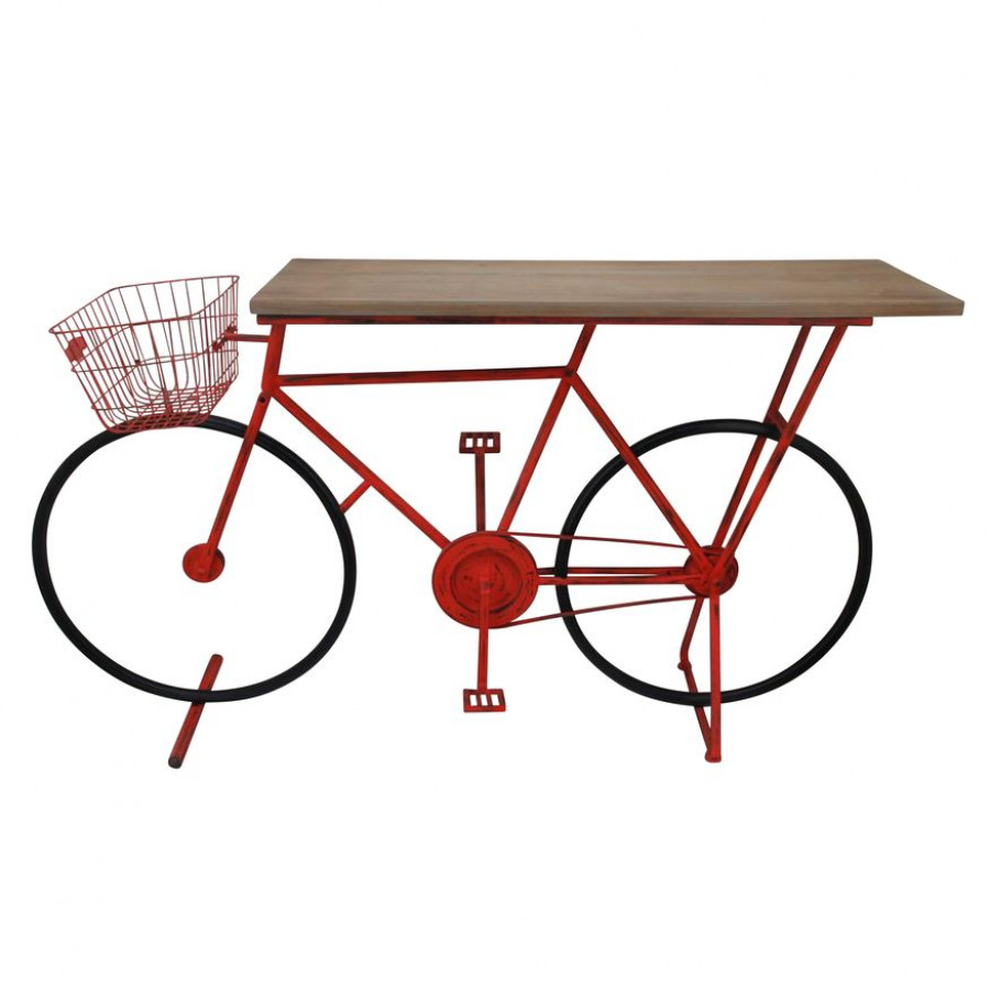 Sagebrook Bicycle Console Table - Red