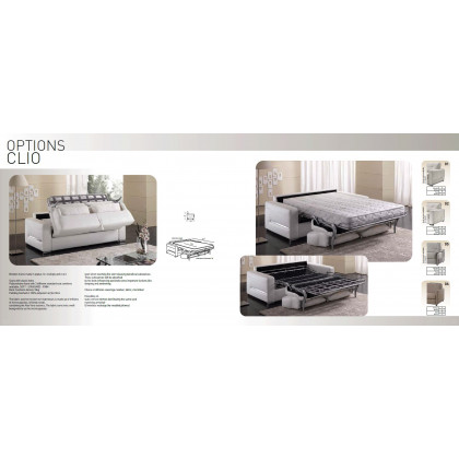 Satis Clio Sofa Bed Mattress 160, Cat. B Leather