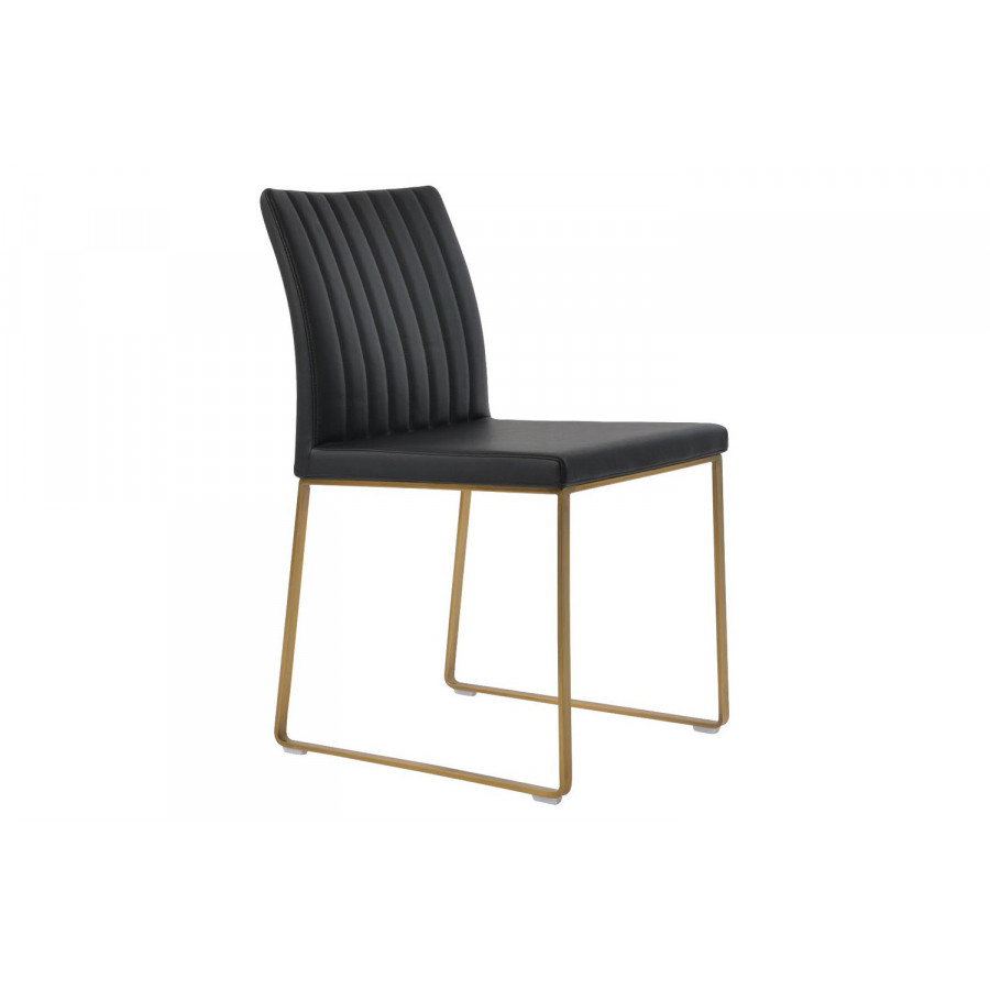 SohoConcept Zeyno Sled Chair - Gold Base