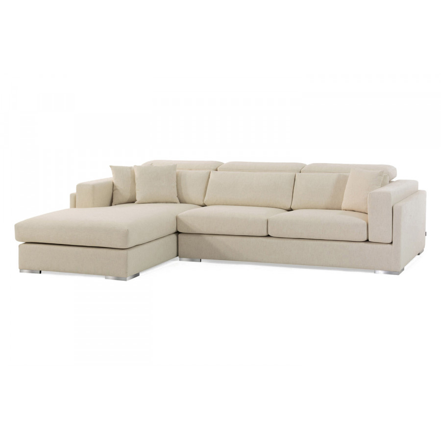 SohoConcept - Hollywood Large Sectional Sofa in Off White Boucle Juno Fabric