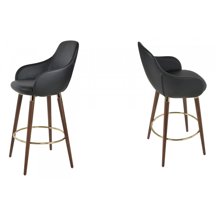 SohoConcept - Gazel Arm Wood Stool Counter