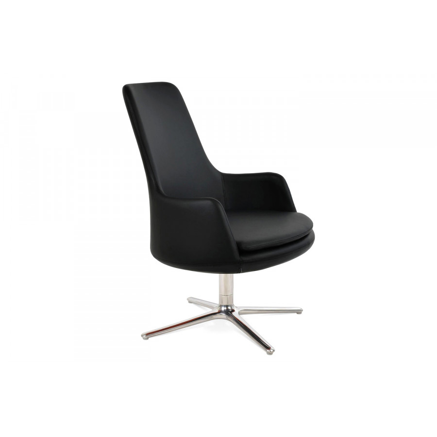 SohoConcept - Dervish High Back Oval Base Lounge Chair