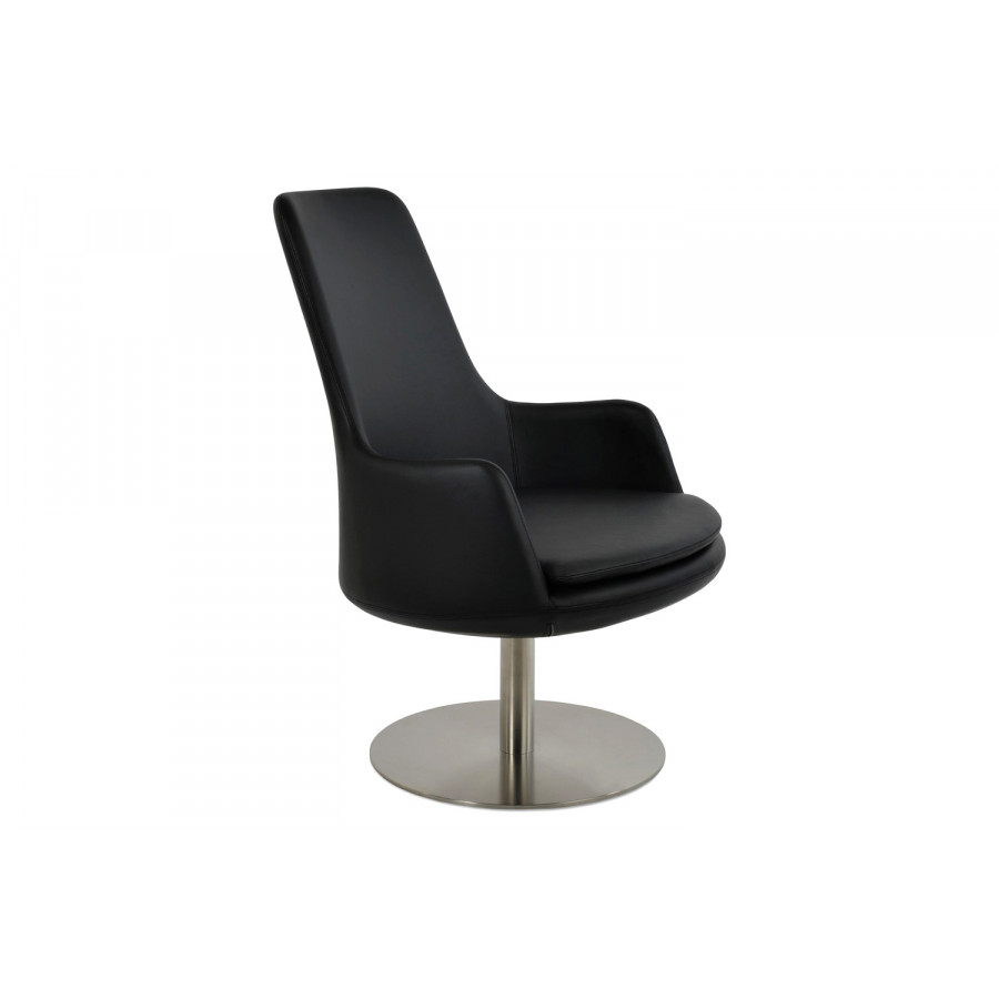 SohoConcept - Dervish High Back Swivel Round Lounge Chair