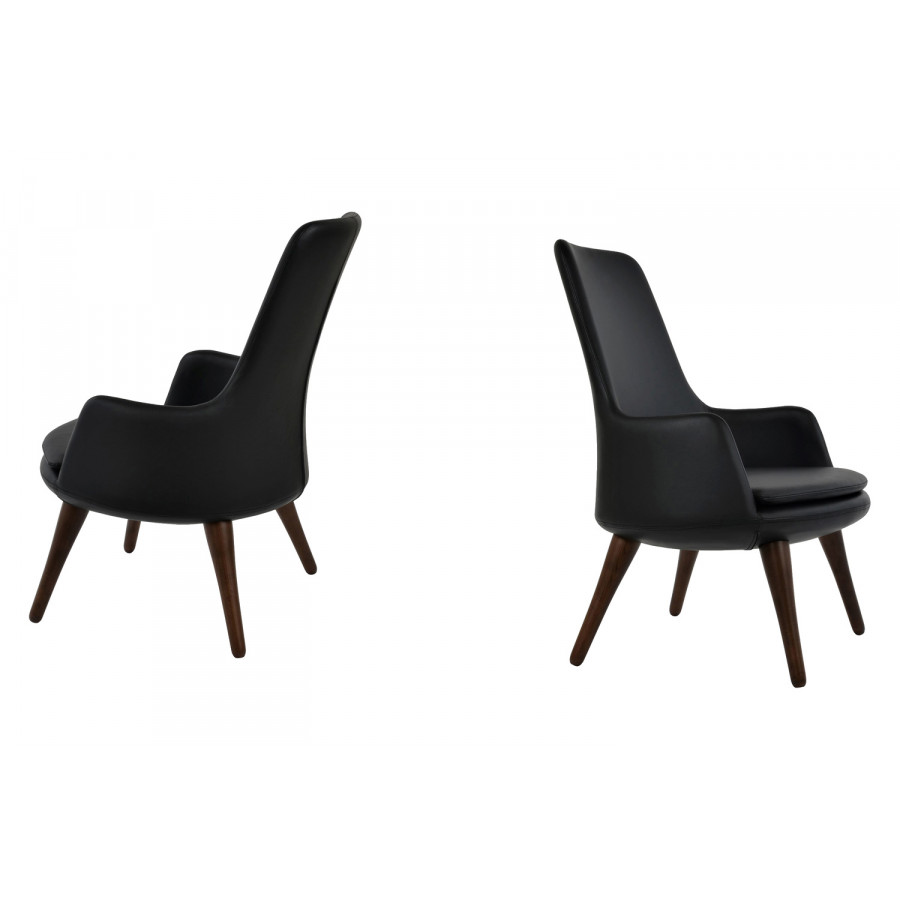 SohoConcept - Dervish Wood High Back Lounge Chair