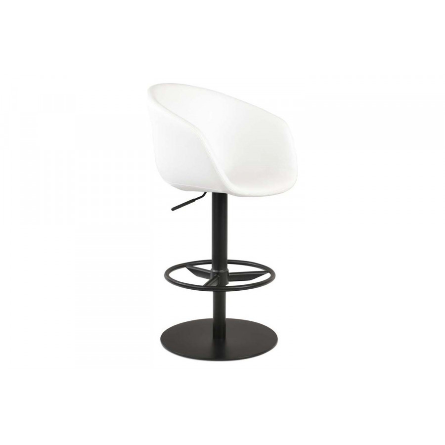 SohoConcept Tribeca Piston Full Footrest Stool - Black Base