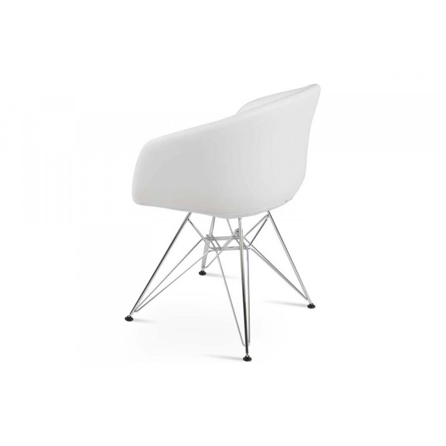 SohoConcept Tribeca Tower Armchair - Chrome Base