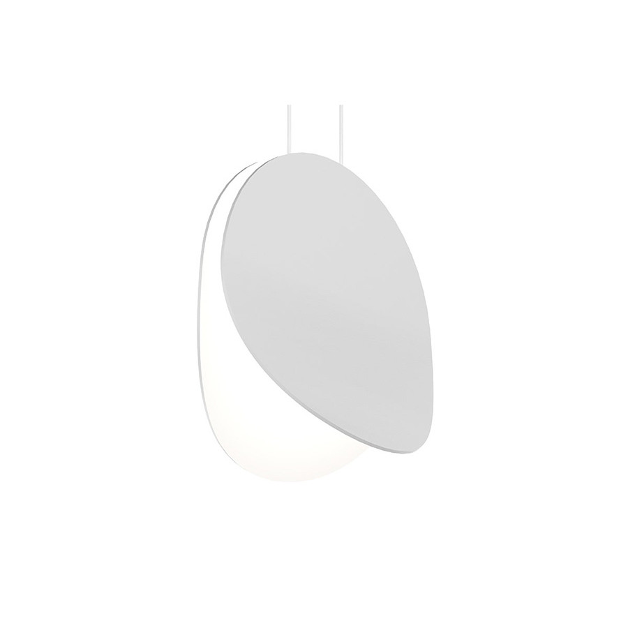 Sonneman Malibu Discs LED Pendant - Satin White, 10"