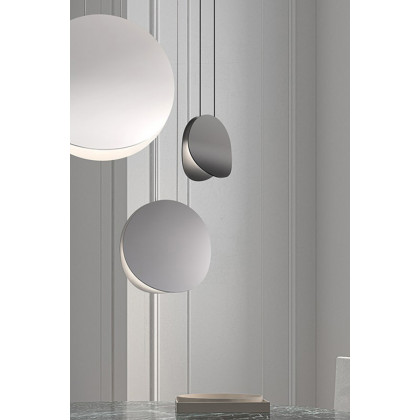 Sonneman Malibu Discs LED Pendant - Satin White, 10"