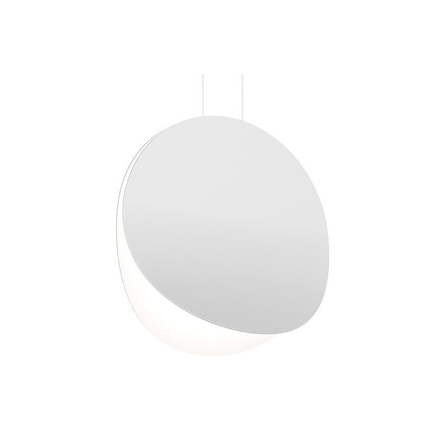 Sonneman Malibu Discs LED Pendant - Satin White, 18"
