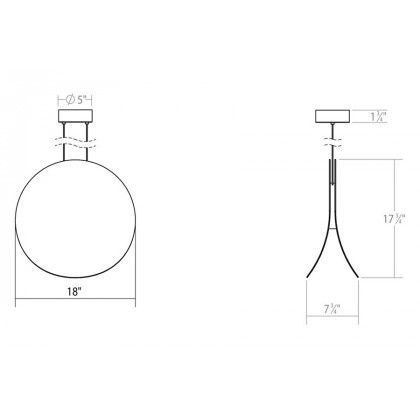 Sonneman Malibu Discs LED Pendant - Satin White, 18"