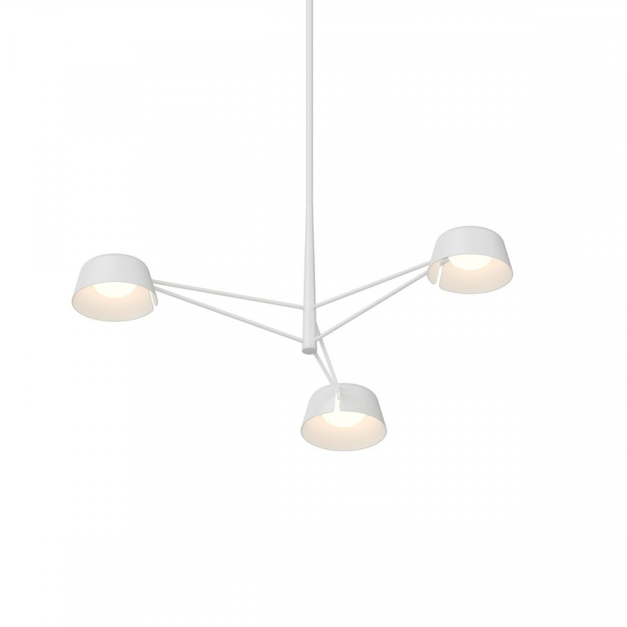 Sonneman Ray Chandelier - 3 Light, Warm Gray, Warm Gray Aluminum