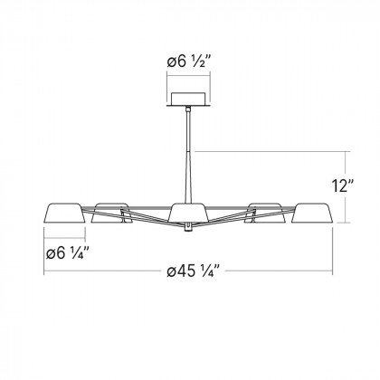 Sonneman - Ray Chandelier
