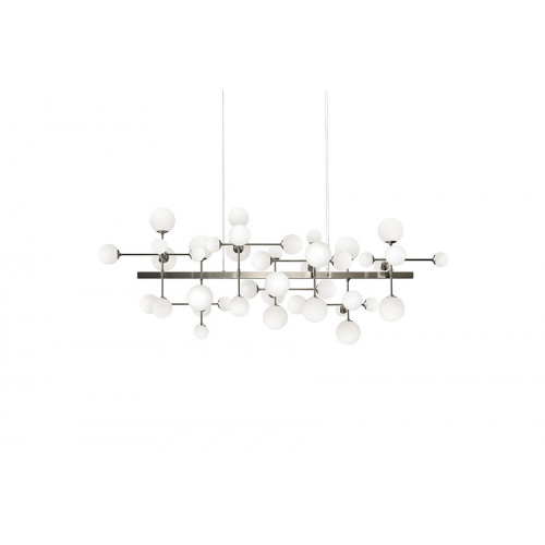 Sonneman Nebula Bar Chandelier - Satin Nickel