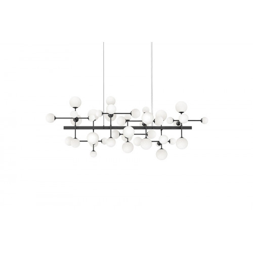 Sonneman Nebula Bar Chandelier - Satin Black