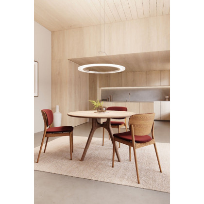 Sonneman Arctic Rings Single LED Pendant - Bright Satin Aluminum, 30" Single LED Ring Pendant