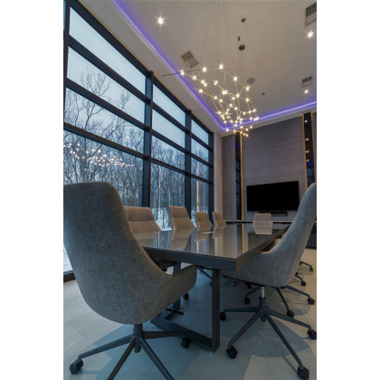 Sonneman Constellation Ursa Chandelier - Satin Nickel, Major, Clear Faceted Acrylic Lens, 3000K