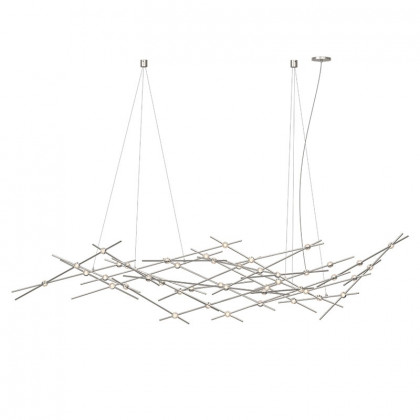 Sonneman Constellation Ursa Chandelier - Major, Satin Nickel, Clear Faceted Acrylic Lens