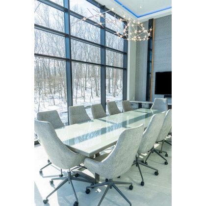 Sonneman Constellation Ursa Chandelier - Satin Nickel, Major, White Optical Acrylic Lens, 3000K