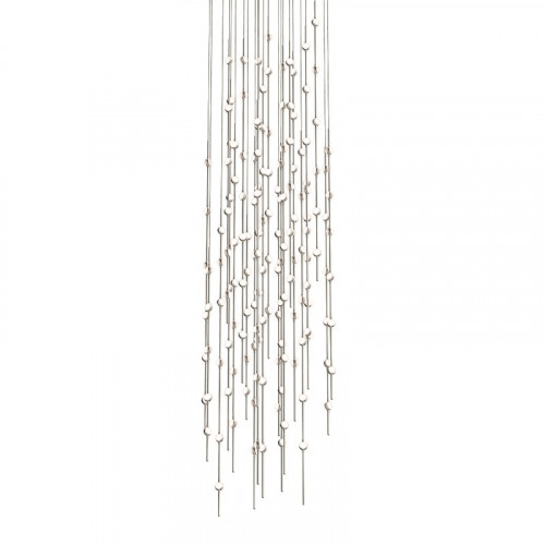 Sonneman Constellation Andromeda Chandelier - 25", Satin Nickel, White Optical Acrylic Lens