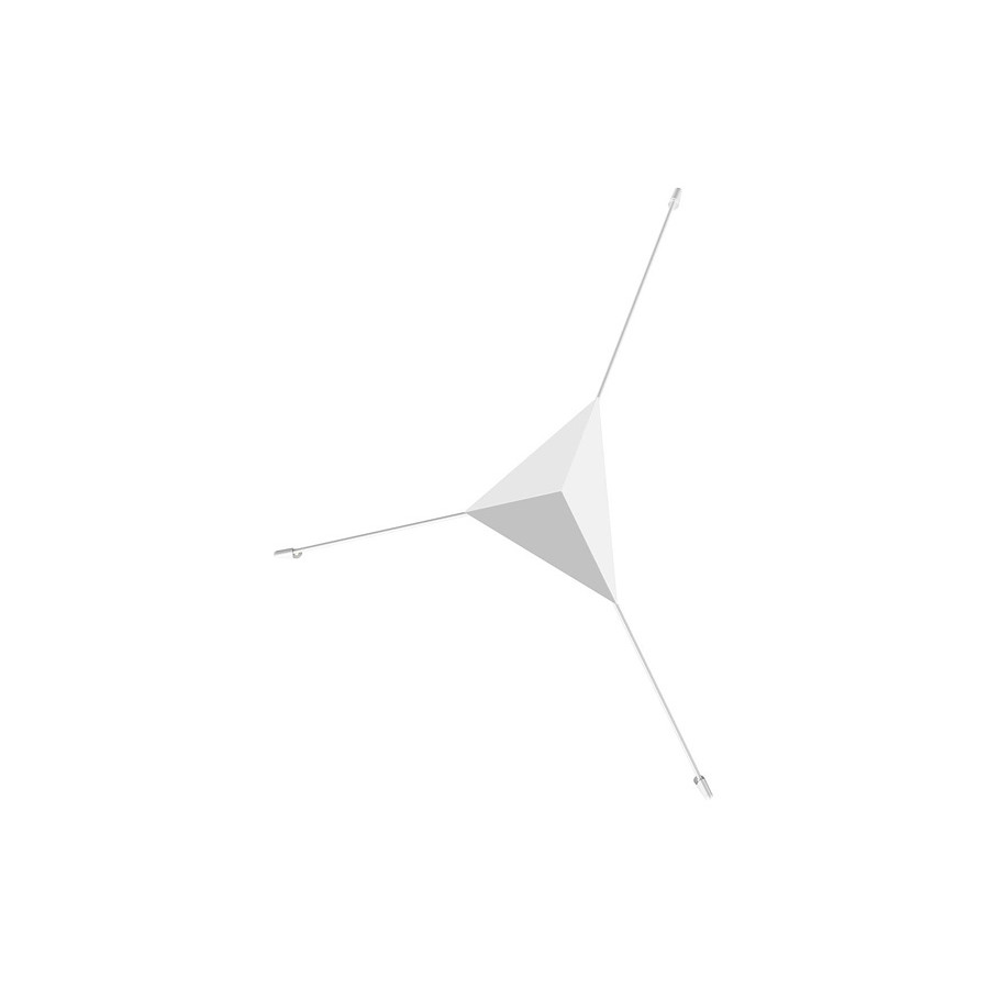 Sonneman Abstract LED Surface Mount - Satin White, Large Reflector