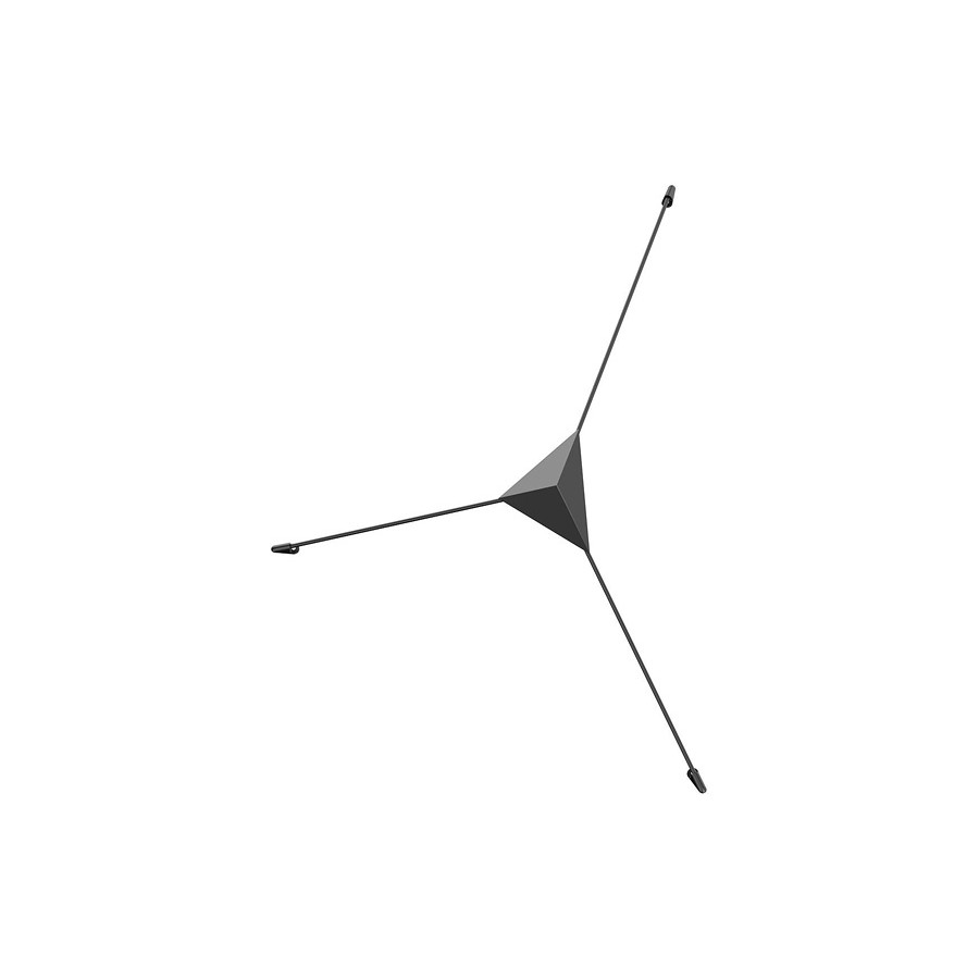 Sonneman Abstract LED Surface Mount - Satin Black, Small Reflector