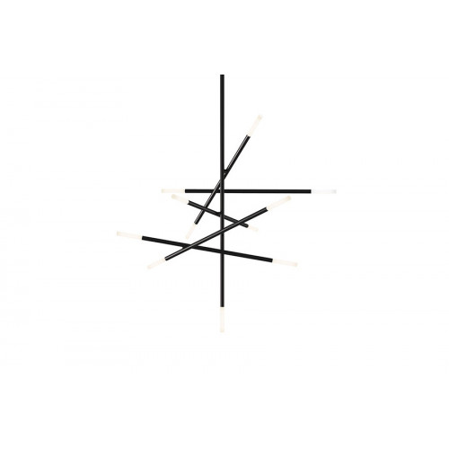 Sonneman Qux LED Chandelier - Satin Black