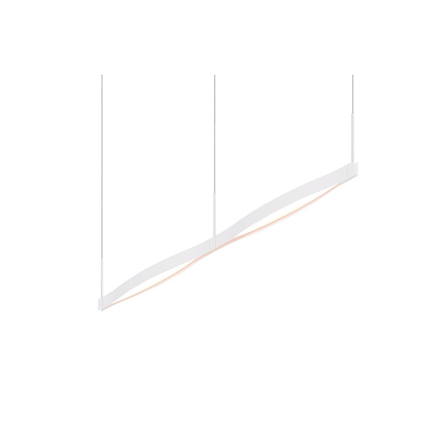 Sonneman Ola LED Pendant - Satin White, Double Linear