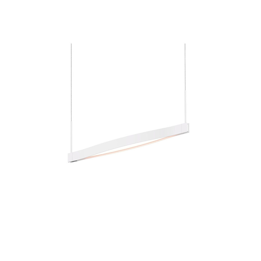 Sonneman Ola LED Pendant - Satin White, Single Linear