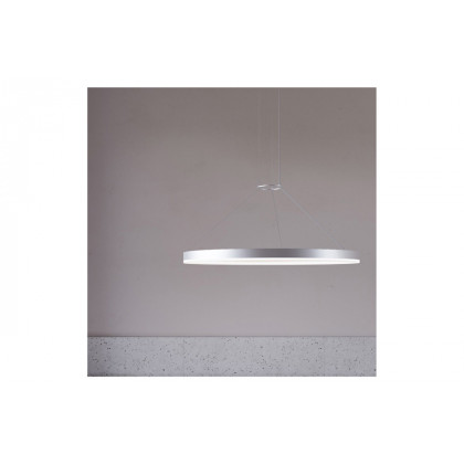 Sonneman Corona Ring LED Pendant - Bright Satin Aluminum, 32", 3500K