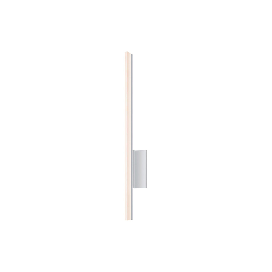 Sonneman Stiletto Dimmable LED Sconce/Bath Bar - Bright Satin Aluminum, 24"