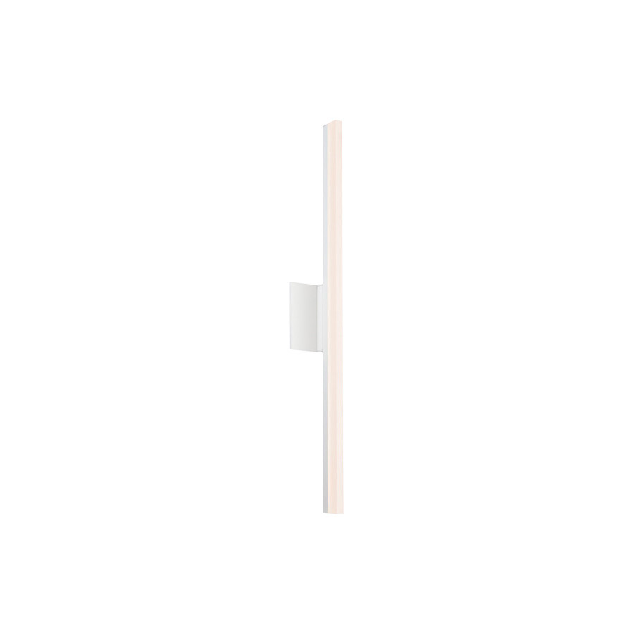 Sonneman Stiletto Dimmable LED Sconce/Bath Bar - Satin White, 32"