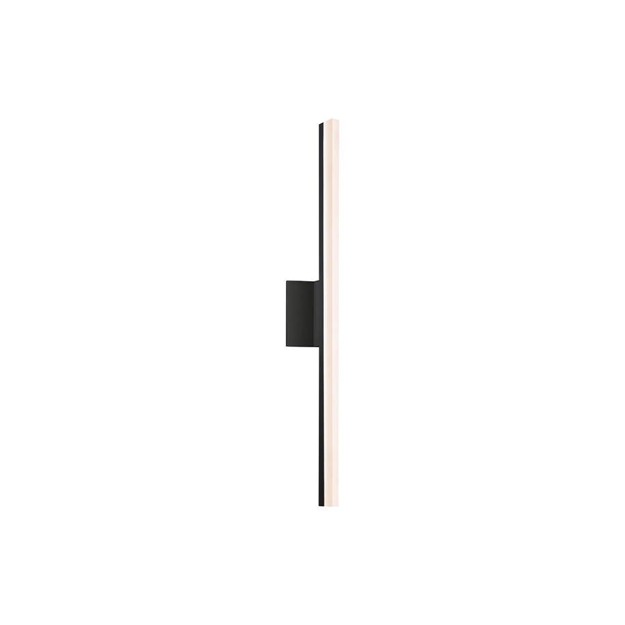 Sonneman Stiletto Dimmable LED Sconce/Bath Bar - Satin Black, 32"