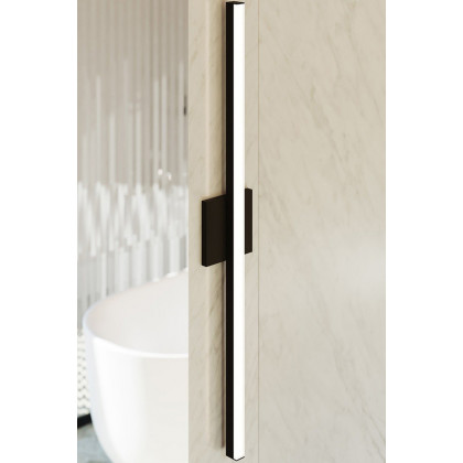Sonneman Stiletto Dimmable LED Sconce/Bath Bar - Satin Black, 32"