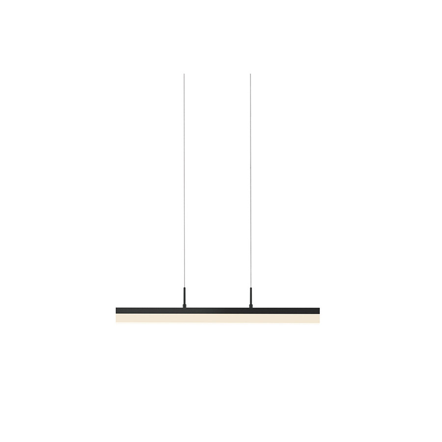 Sonneman Stiletto LED Pendant - Satin Black, 24"