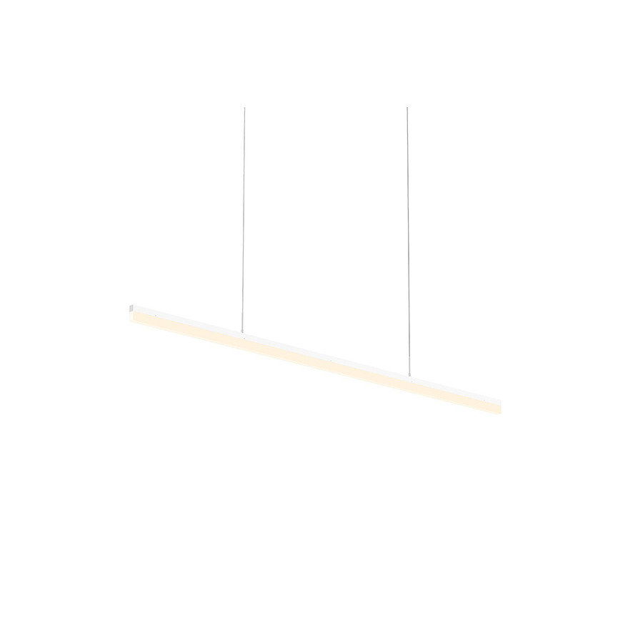 Sonneman Stiletto LED Pendant - Satin White, 60"