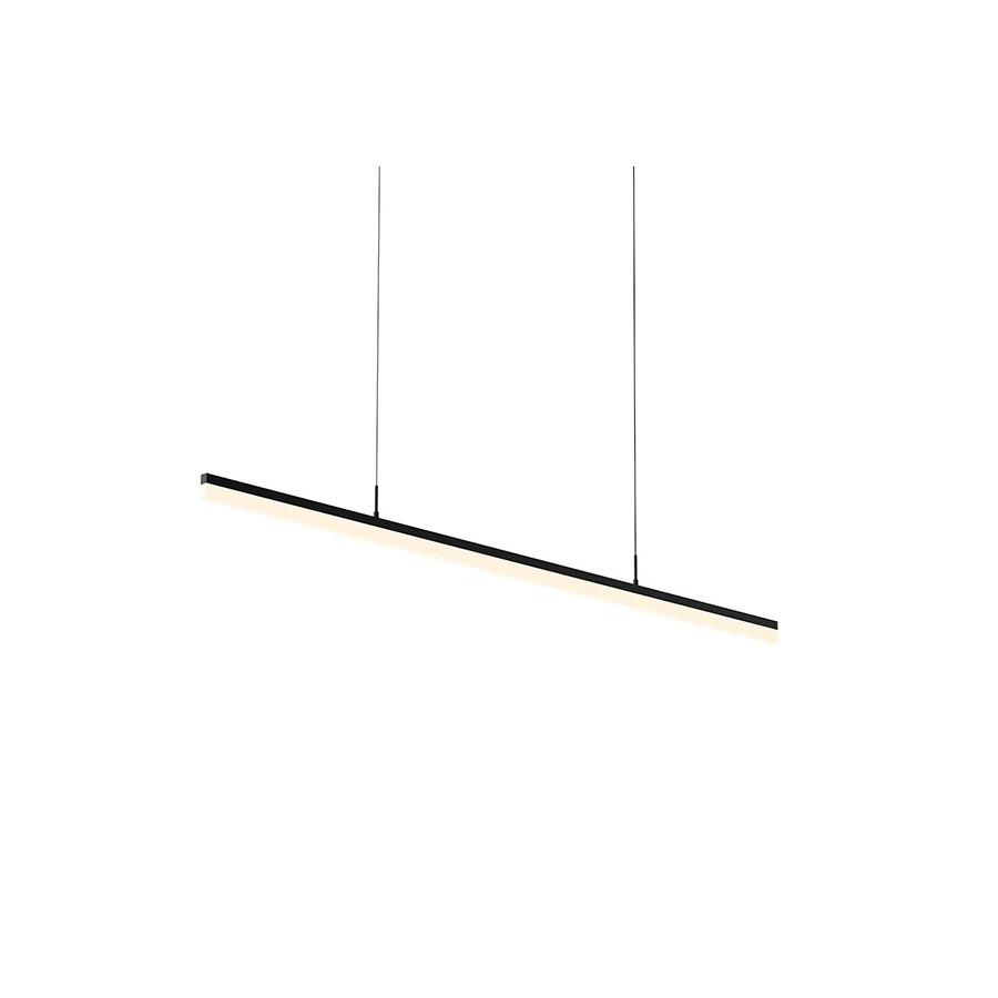 Sonneman Stiletto LED Pendant - Satin Black, 60"