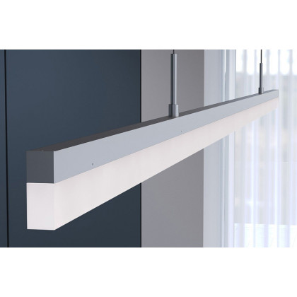 Sonneman Stiletto LED Pendant - Bright Satin Aluminum, 72"