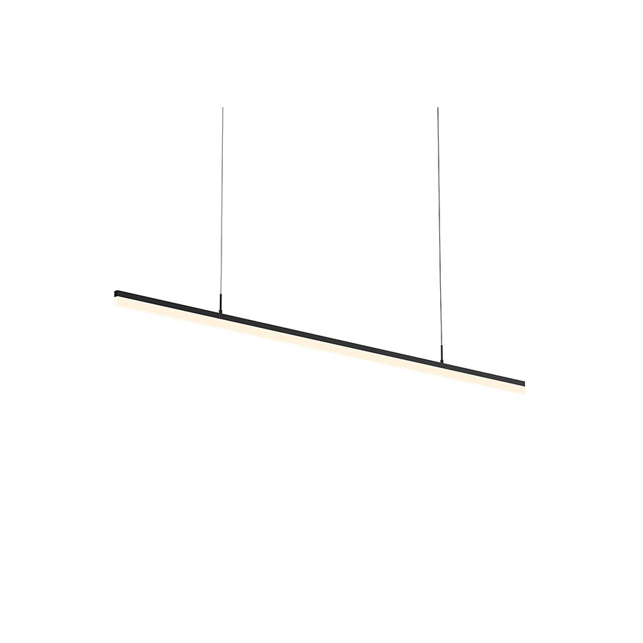 Sonneman Stiletto LED Pendant - Satin Black, 72"