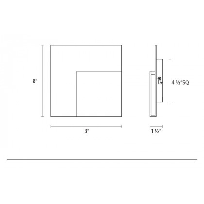 Sonneman - Corner Eclipse LED Sconce
