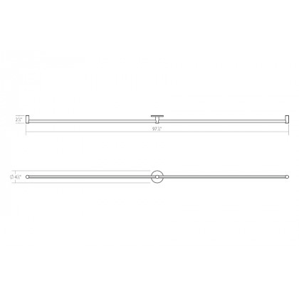 Sonneman Purolinear 360 LED Wall Bar - Polished Chrome, 48", Double Linear
