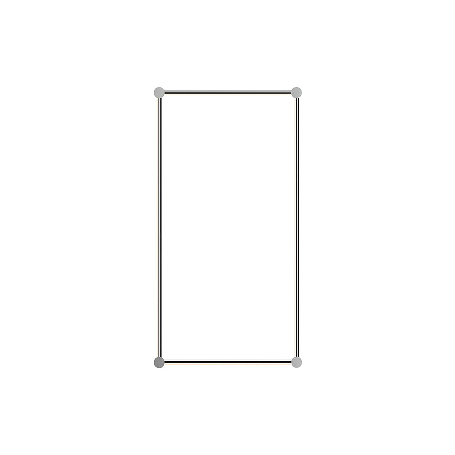 Sonneman Purolinear 360 LED Wall Bar - Polished Chrome, 24"/48", Rectangle