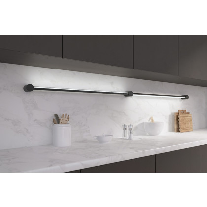 Sonneman Purolinear 360 LED Wall Bar - Satin Black, 36", Double Linear
