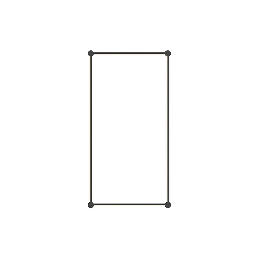 Sonneman Purolinear 360 LED Wall Bar - Satin Black, 24"/48", Rectangle