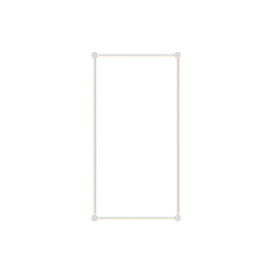 Sonneman Purolinear 360 LED Wall Bar - Satin White, 24"/48", Rectangle