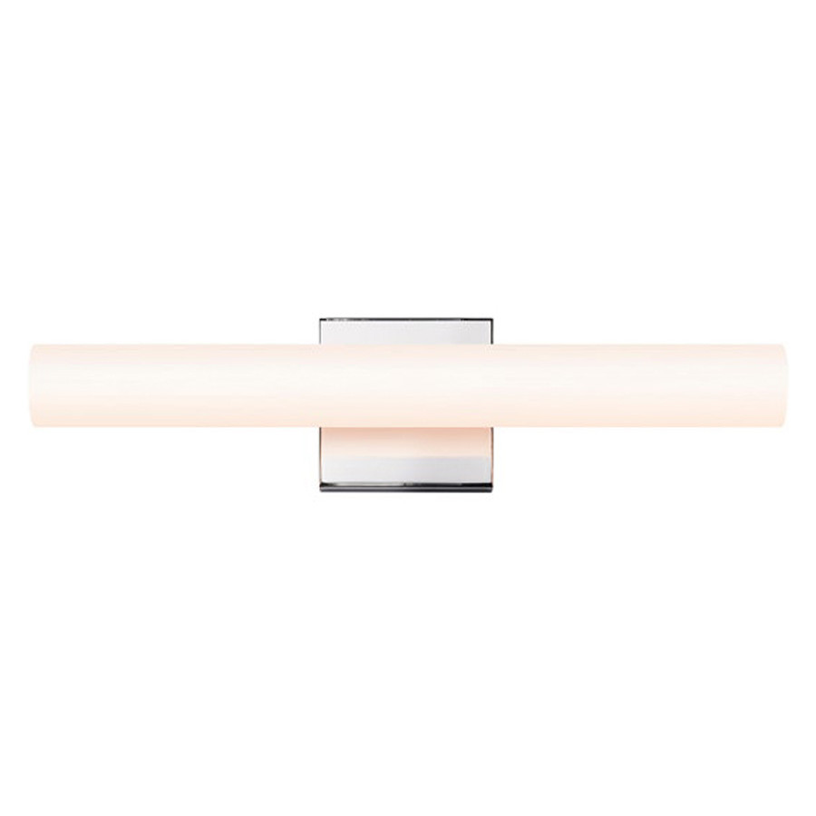 Sonneman Tubo Slim LED Bath Bar - Polished Chrome, 18", Flat Trim