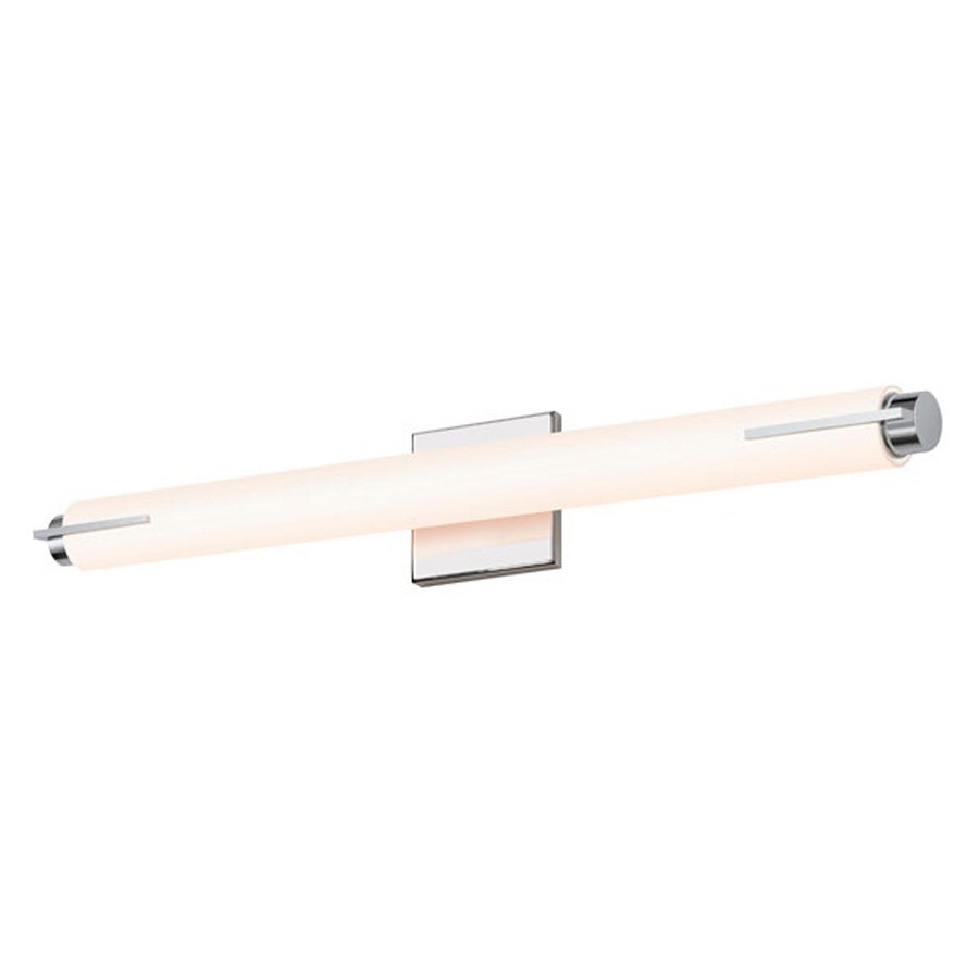 Sonneman Tubo Slim LED Bath Bar - Polished Chrome, 24", Spine Trim