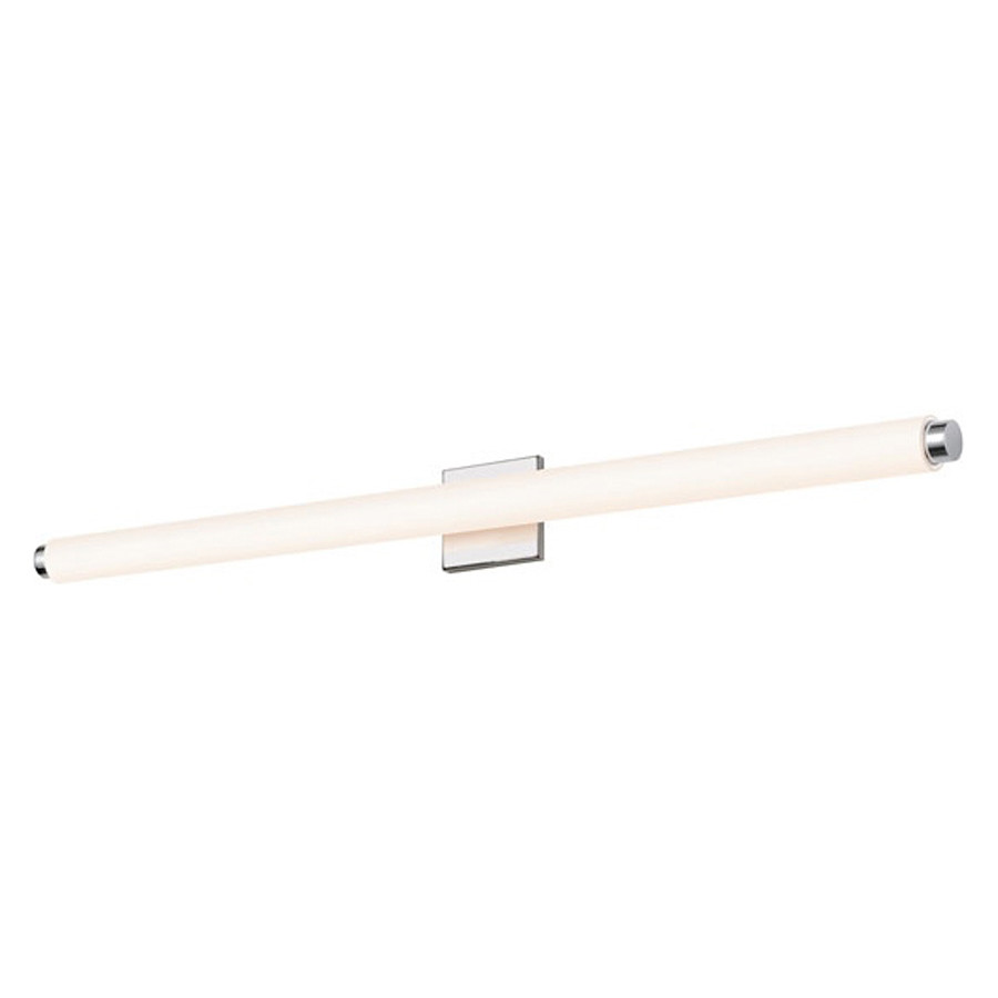 Sonneman Tubo Slim LED Bath Bar - Polished Chrome, 40", Drum Trim