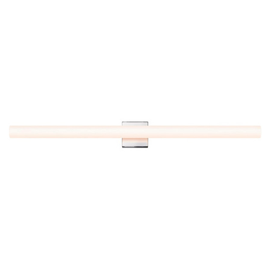 Sonneman Tubo Slim LED Bath Bar - Polished Chrome, 40", Flat Trim