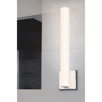 Sonneman Tubo Slim LED Sconce - Satin Nickel, 12", Spine Trim