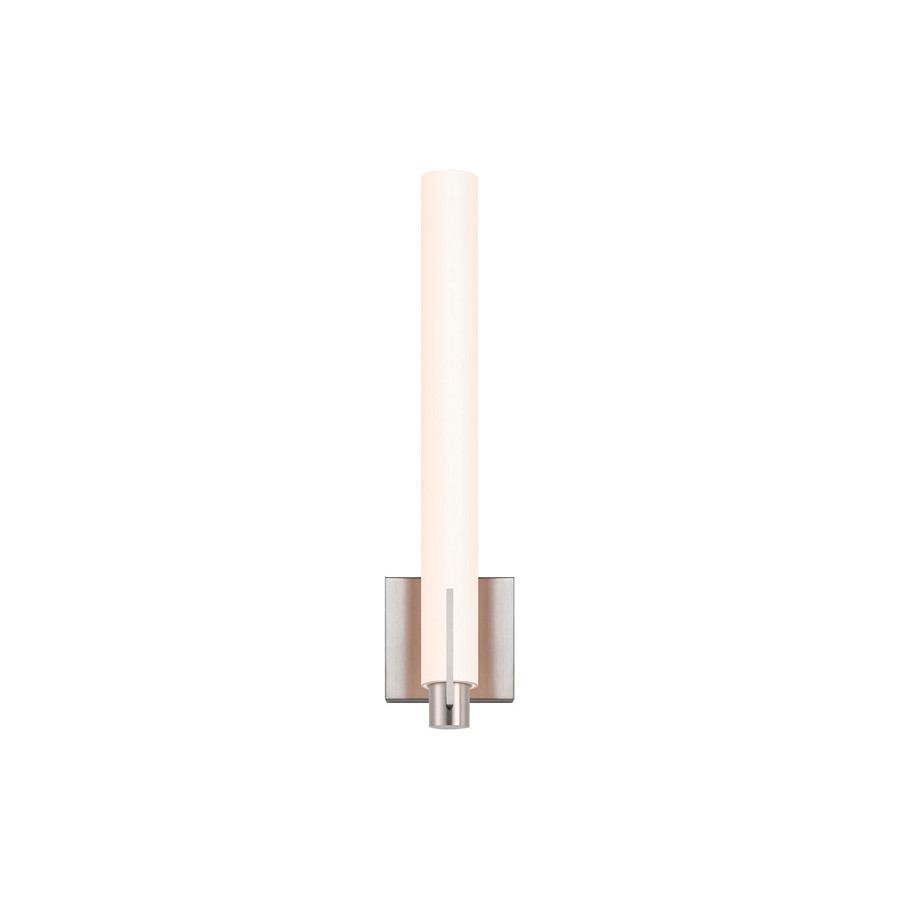 Sonneman Tubo Slim LED Sconce - Satin Nickel, 18", Spine Trim